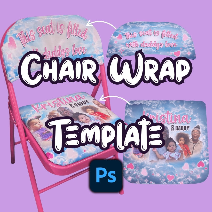 Chair Wrap Template | Photoshop
