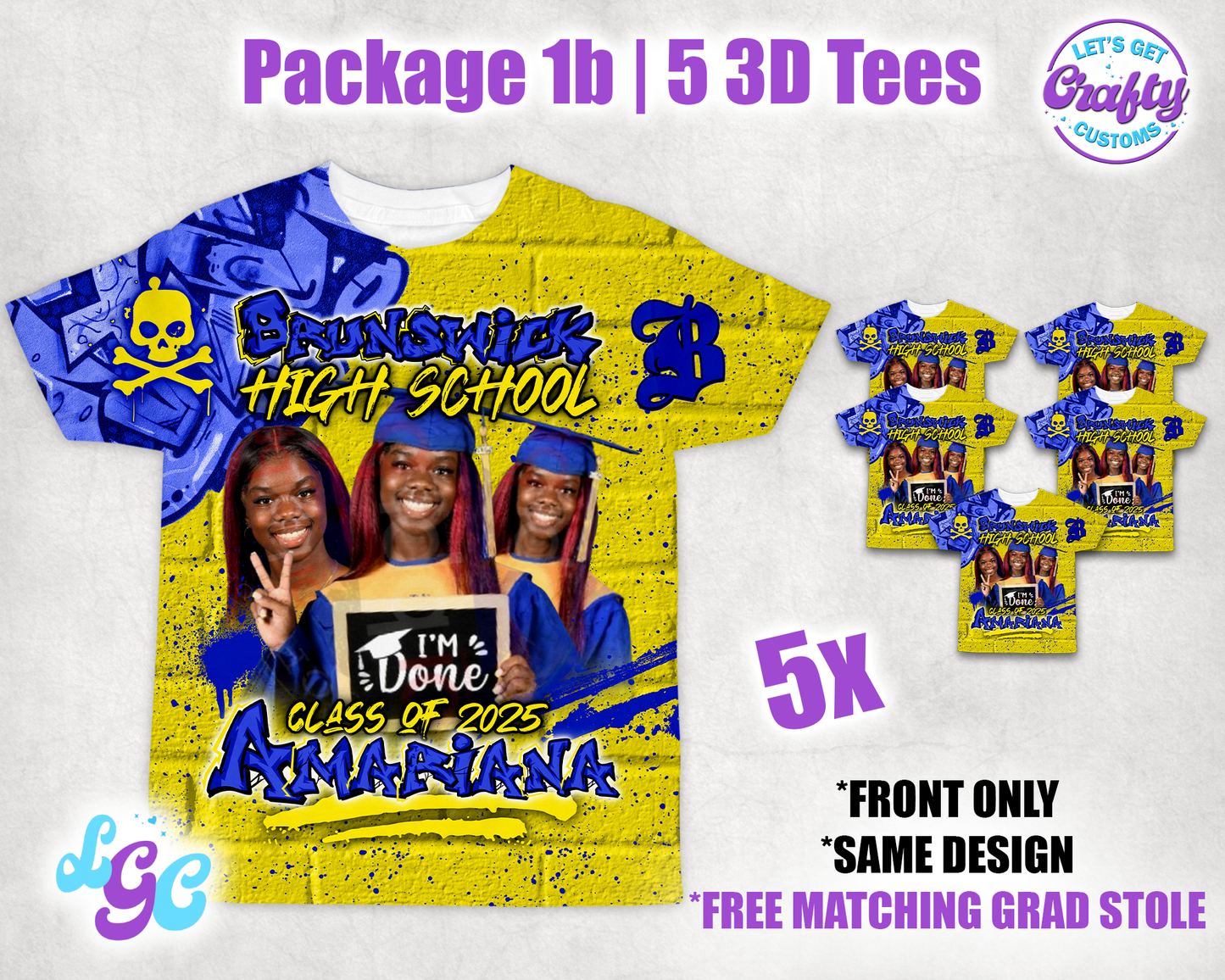 Grad 3D Tees (Package 1b)