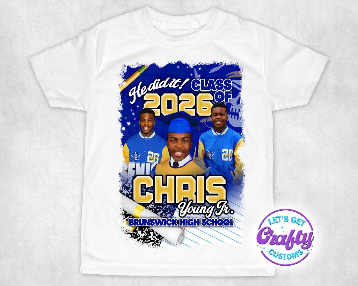 Center Print Shirt ADD ON ONLY