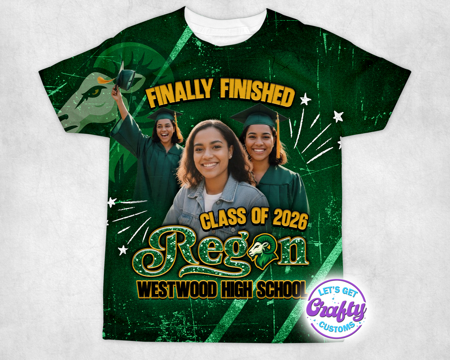Finally Finished Grad 3D Template | Editable