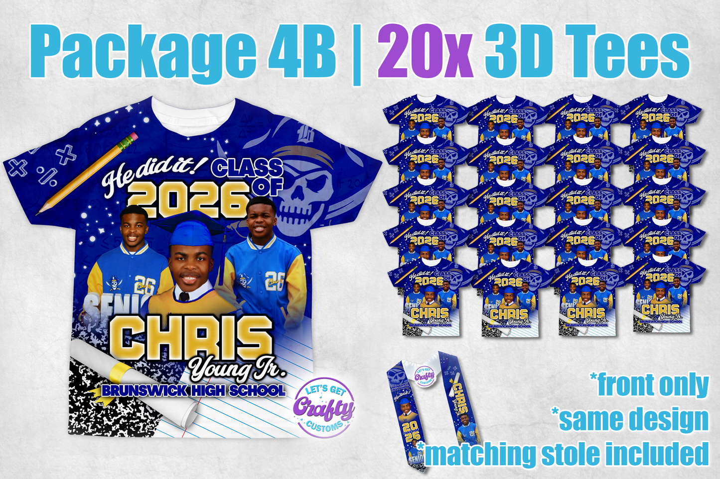 20 Grad 3D Tees (Package 4b)