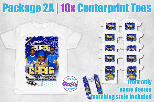 10 Grad Centerprint Tees (Package 2a)
