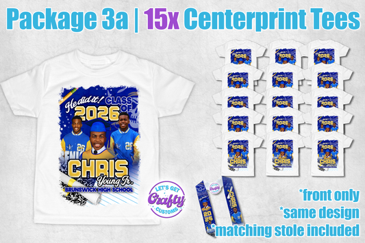15 Grad Centerprint Tees (Package 3a)