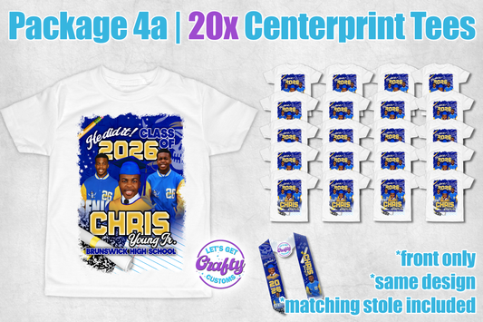 20 Grad Centerprint Tees (Package 4a)