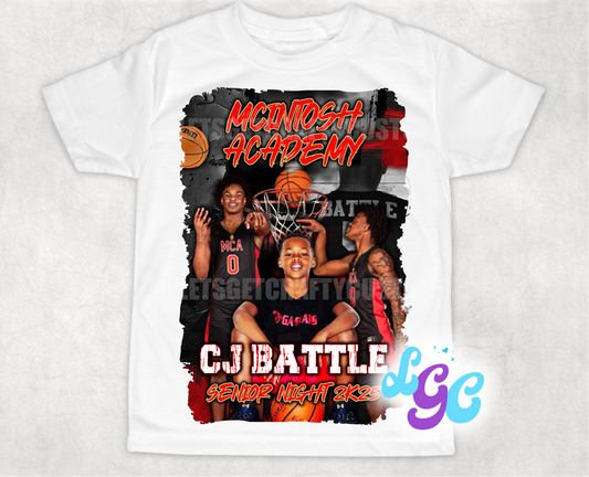 CJ Battle Senior Night Tee