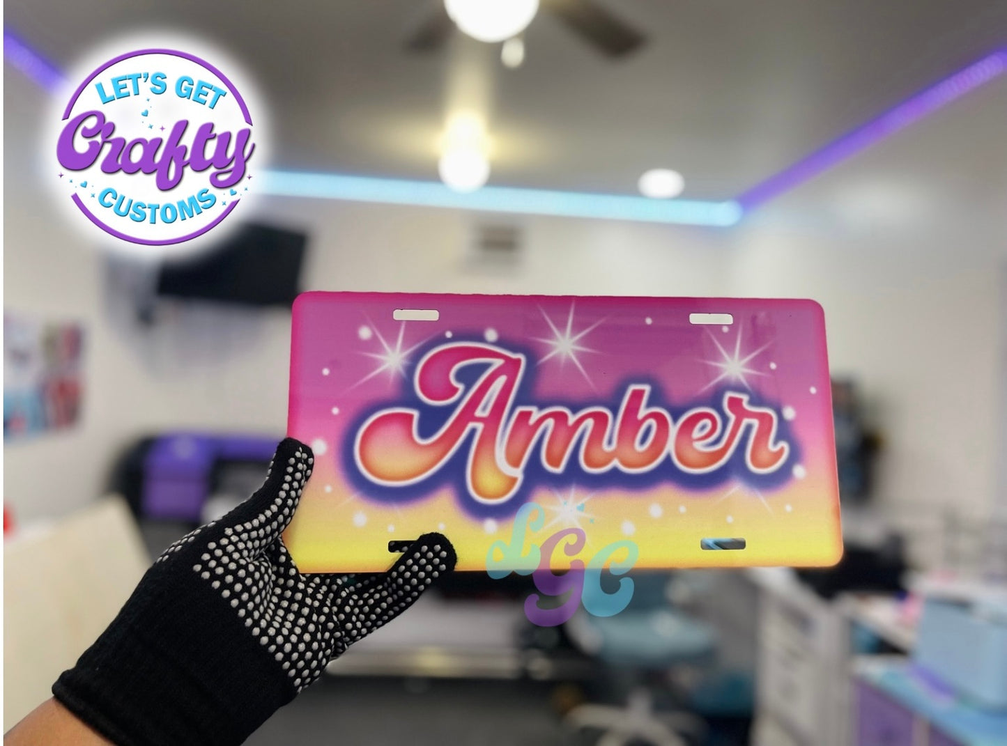 Airbrush Inspired License Plates