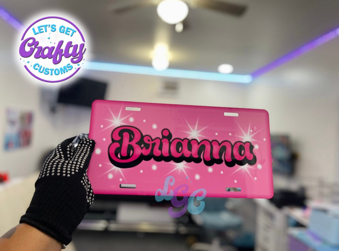 Airbrush Inspired License Plates