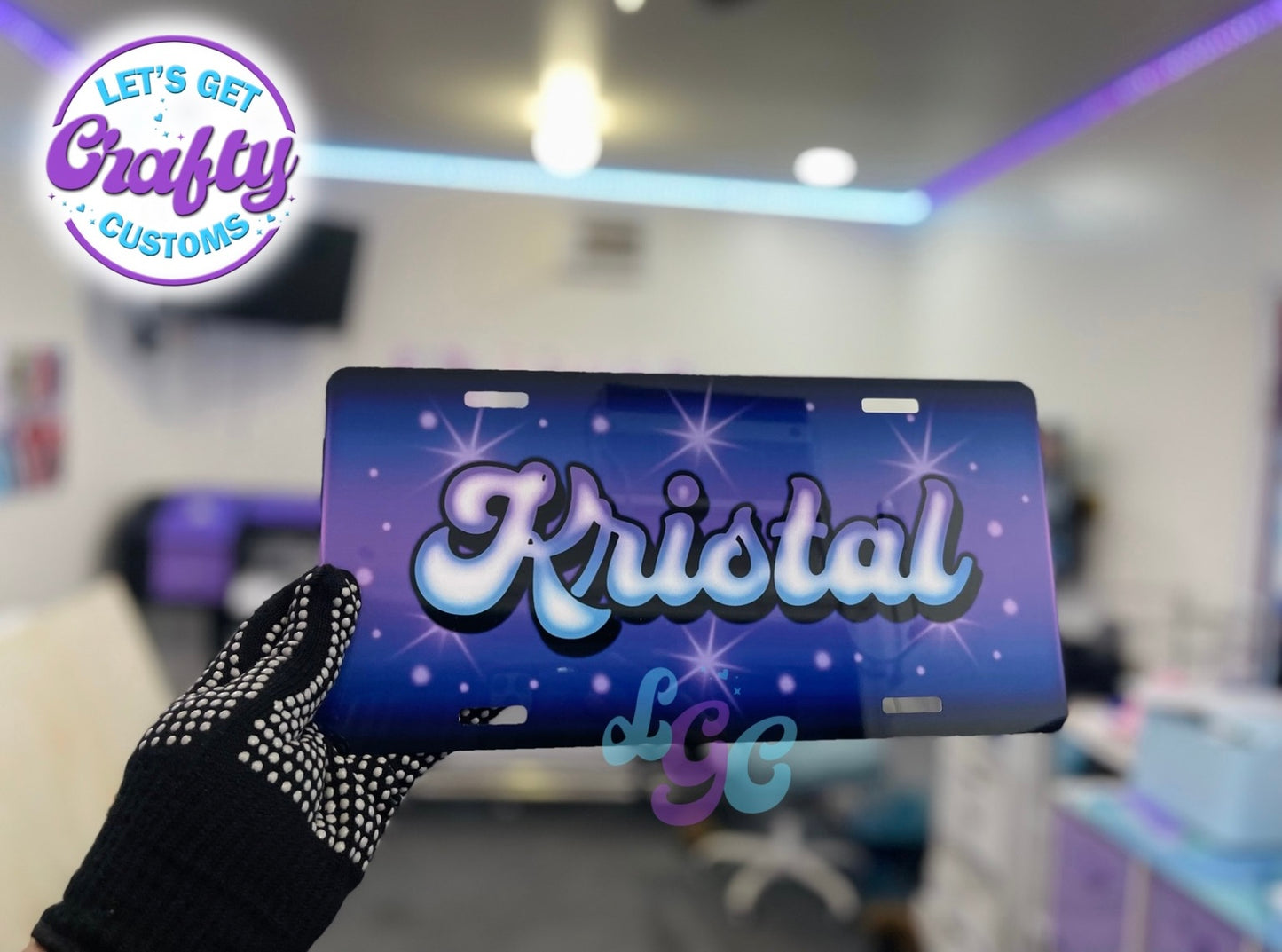 Airbrush Inspired License Plates