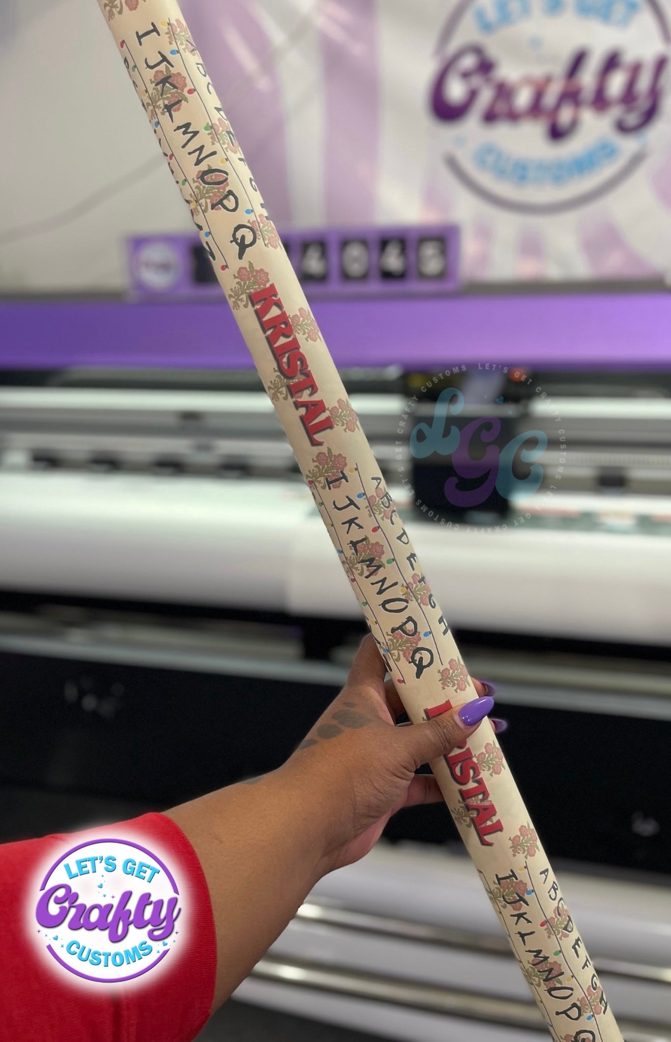 ABC Xmas Lights Wrapping paper