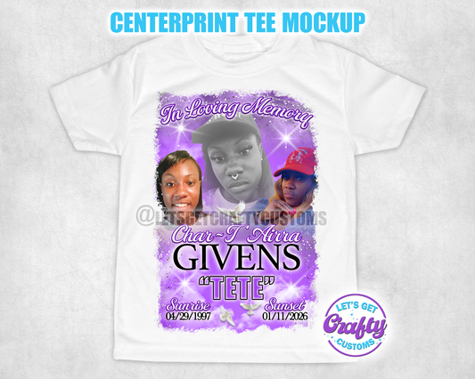 Char-T’Airra Memorial Tees