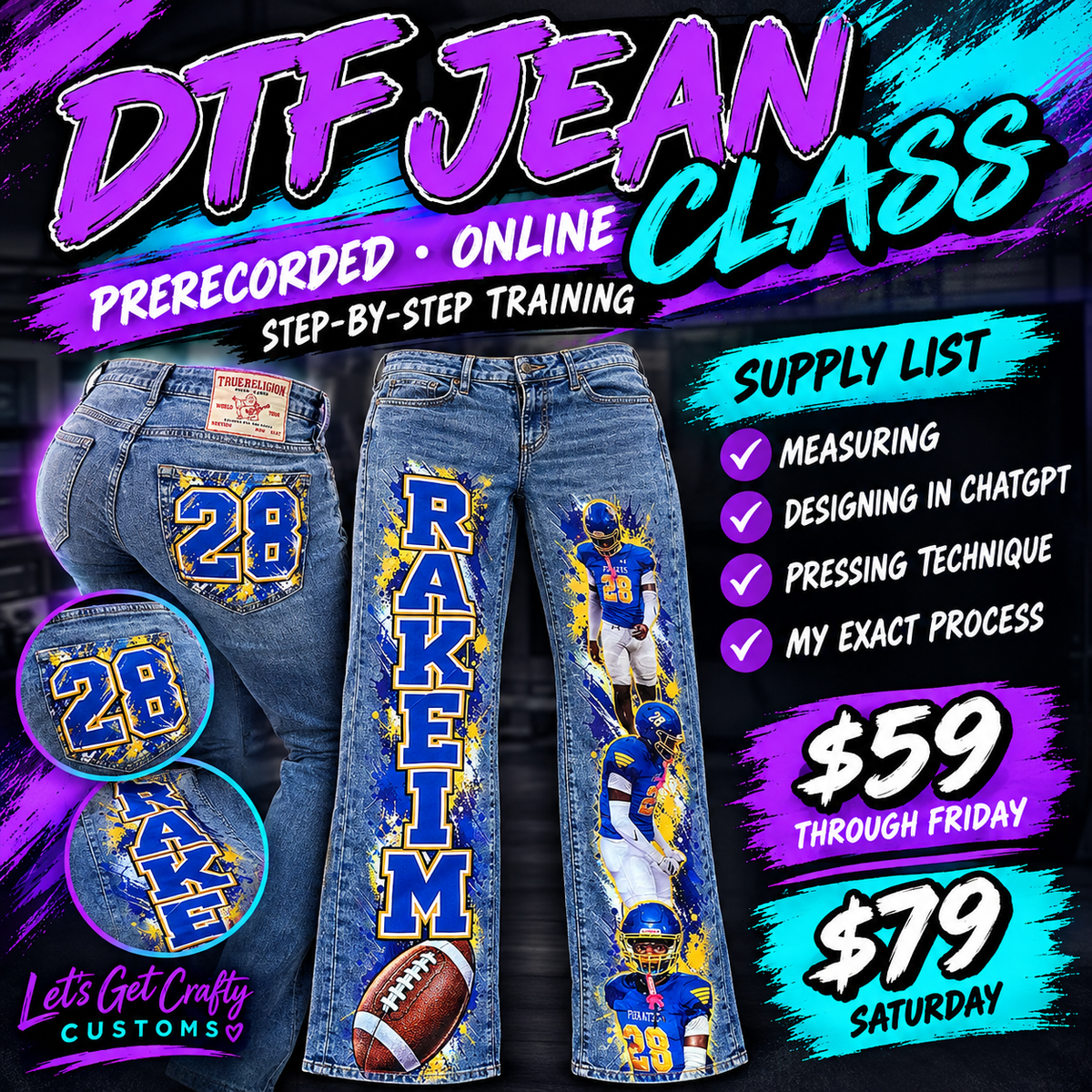 How to DTF Jeans Tutorial