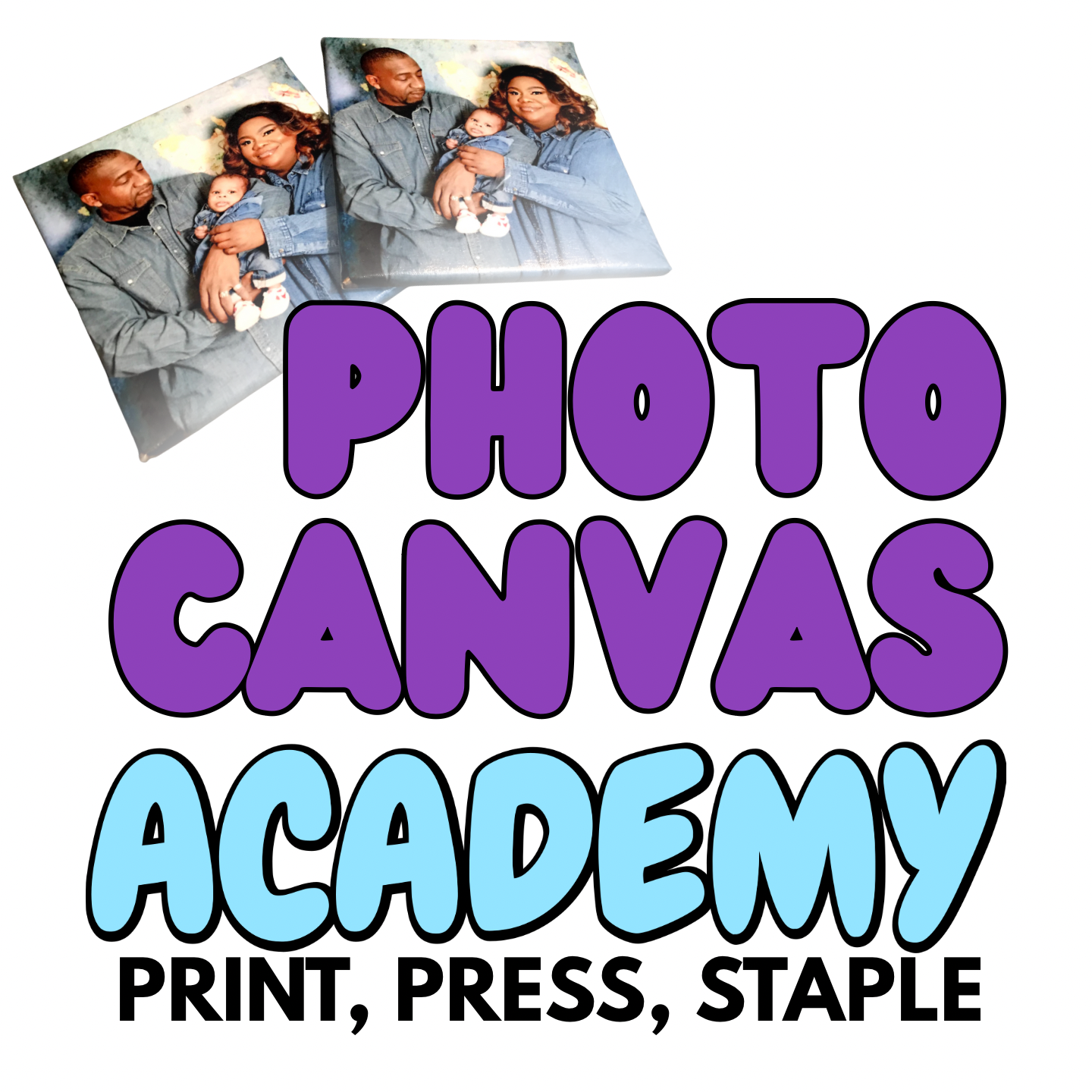 Photo Canvas: Print, Press, Staple