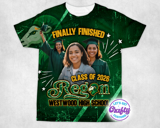 Finally Finished Grad 3D Template | Editable