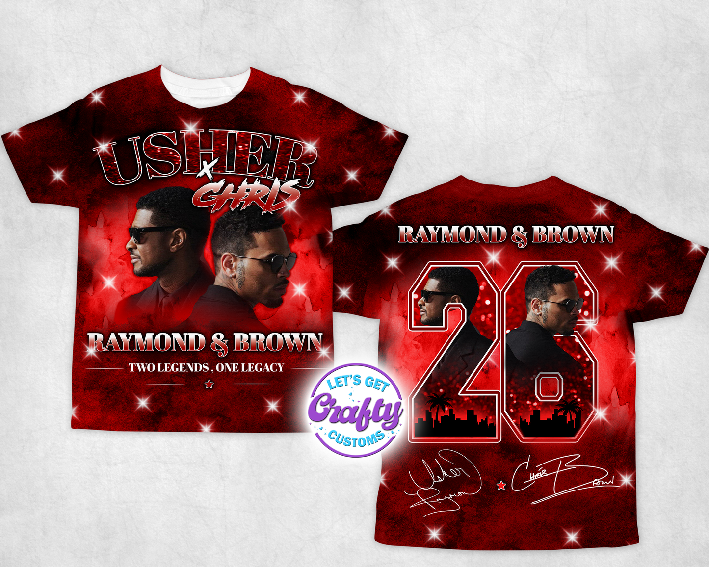 Raymond & Brown Concert 3D Front & Back| 5 Colors
